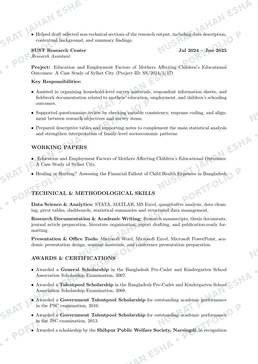 CV page 3